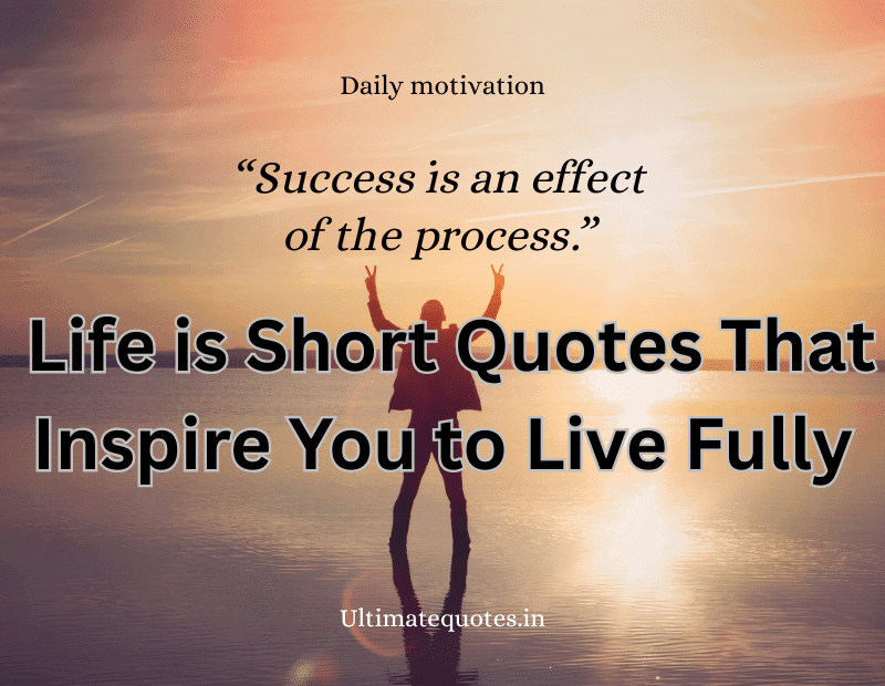 Life is Short Quotes